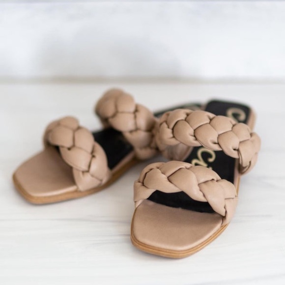 Shoes - New with original shoe box - rope style sandals- color taupe/khaki - size 9